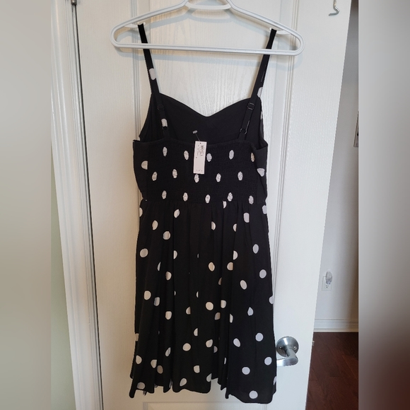 Old Navy Dress, Medium, Polka Dot, Black & White - Picture 2 of 4